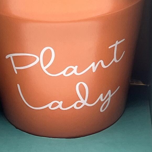 New Plant Lady terra cotta planter mug - Picture 2 of 5